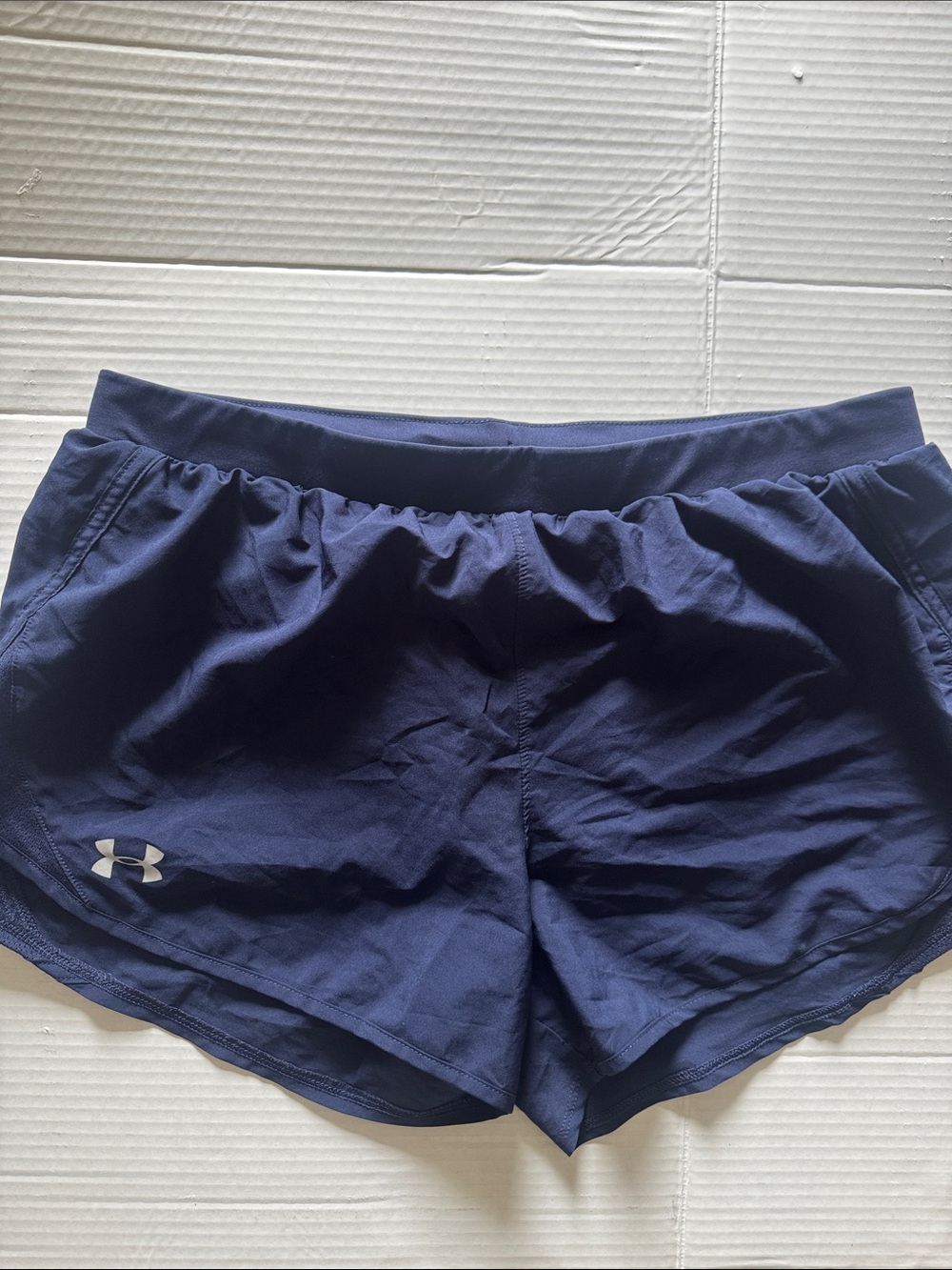 Under Armour Women's Navy Athletic Running Shorts